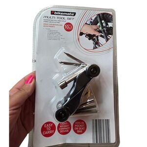 Bikemate Multi-Tool Set 10-in-1 Bicycle Repair Tool Hex Key Screwdriver Black F1